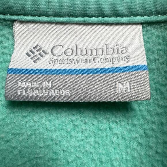 Columbia PFG Women's Turquoise Blur Fleece Pullover Sz Medium Sweatshirt - Picture 8 of 11